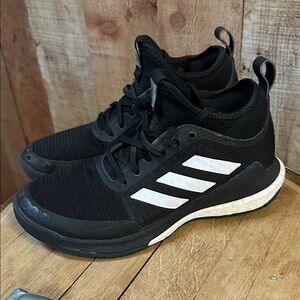 Adidas Black and White Sports Shoes
